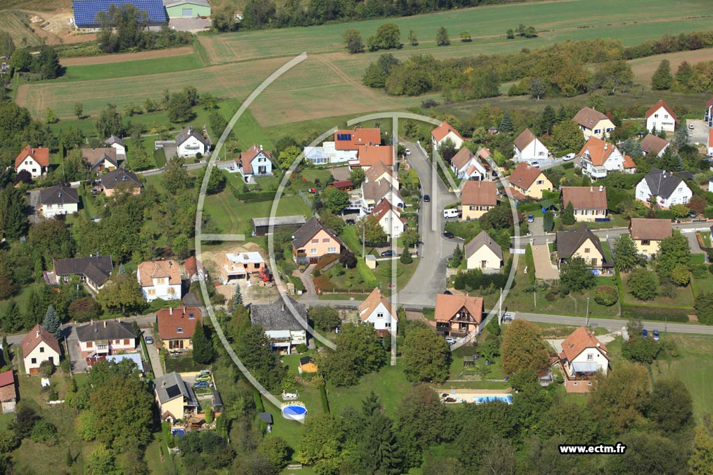Photo arienne de Oberdorf-Spachbach