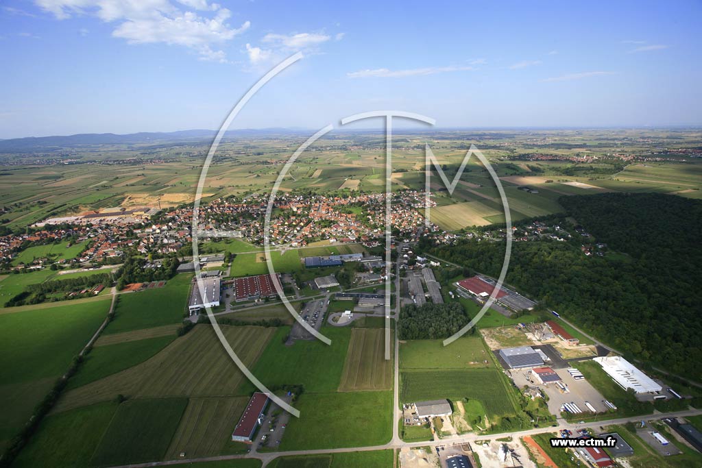 Photo arienne de Betschdorf (Niederbetschdorf)