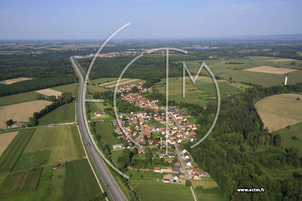 Photo arienne de Kesseldorf