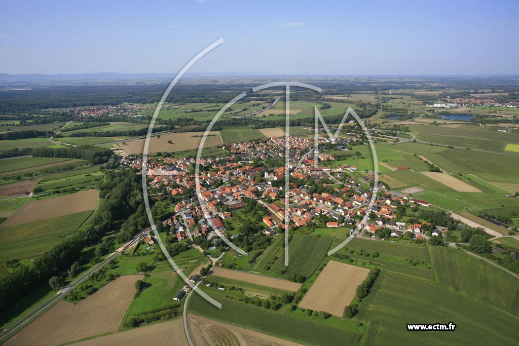 Photo arienne de Roppenheim