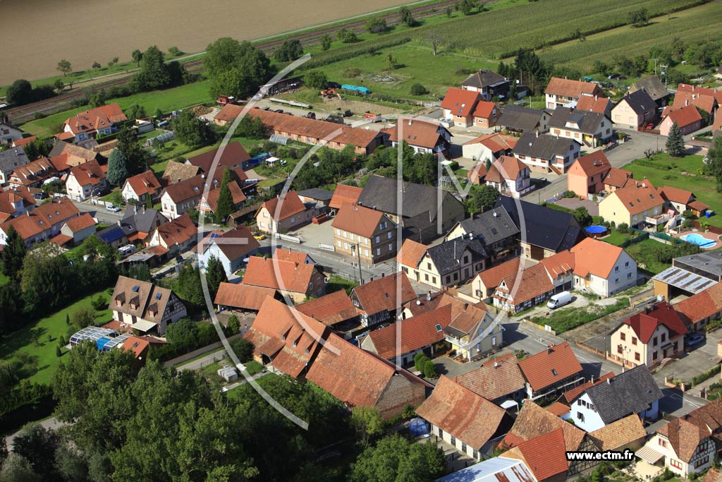 Photo arienne de Roppenheim