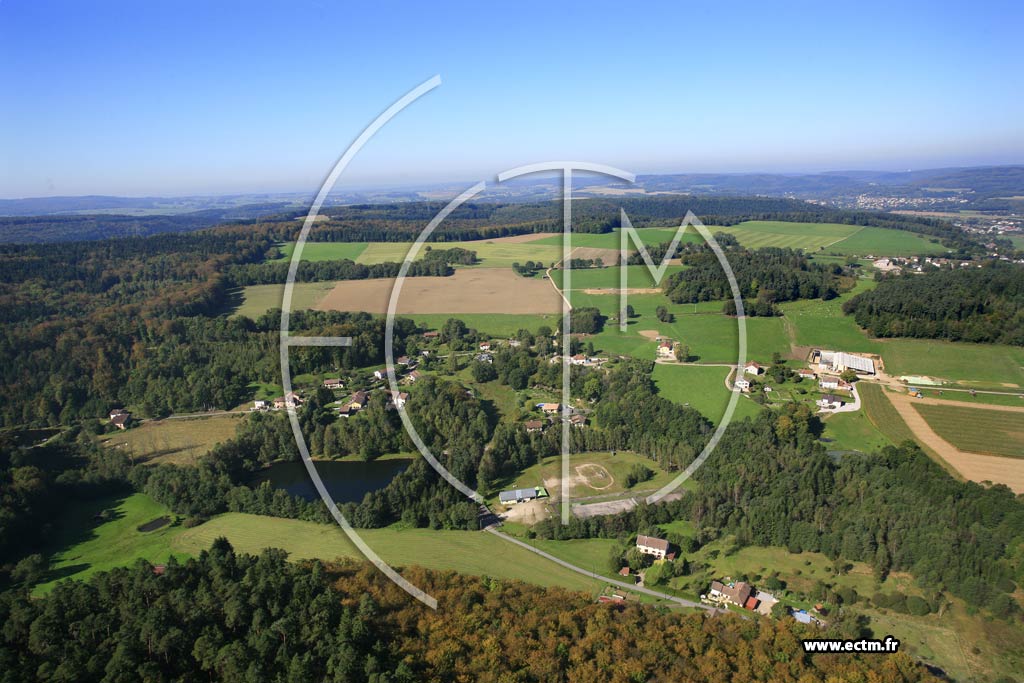 Photo arienne de Pouxeux (Genemont)
