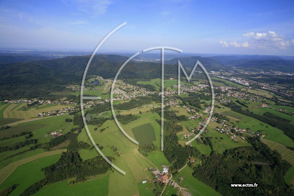 Photo arienne de tival Clairefontaine