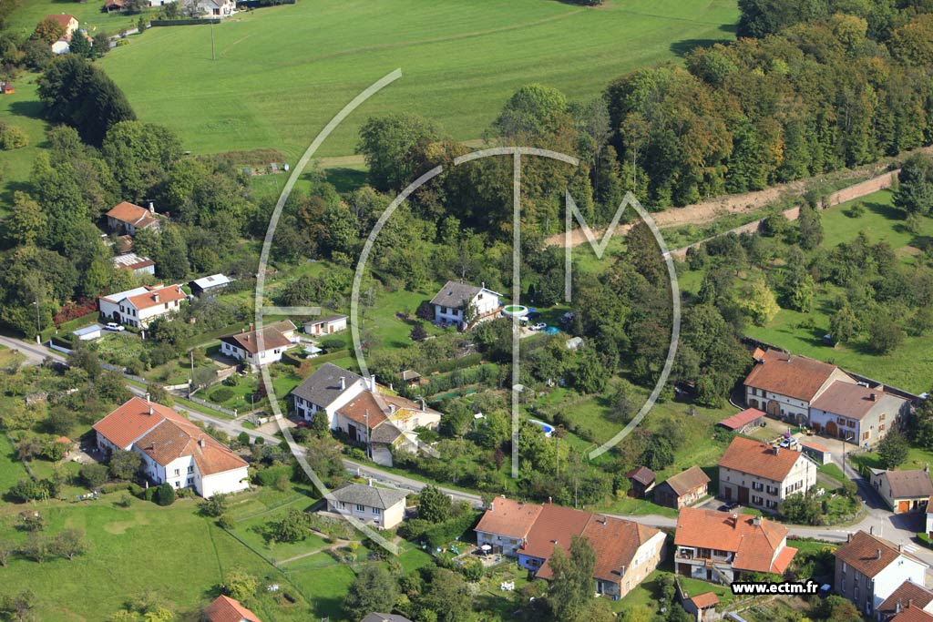 Photo arienne de Moyenmoutier (Le Paire)