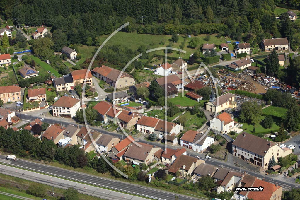 Photo arienne de Moyenmoutier (Saint-Blaise)
