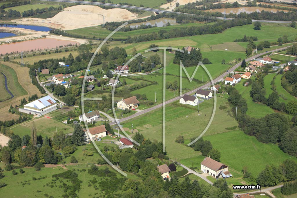 Photo arienne de Saulcy-sur-Meurthe