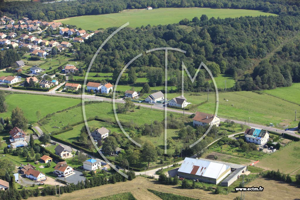 Photo arienne de Saulcy-sur-Meurthe