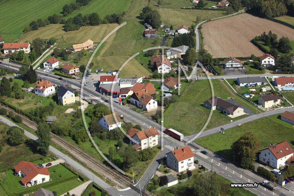 Photo arienne de Saulcy-sur-Meurthe