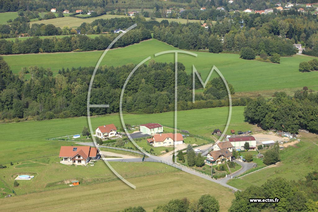 Photo arienne de Saulcy-sur-Meurthe