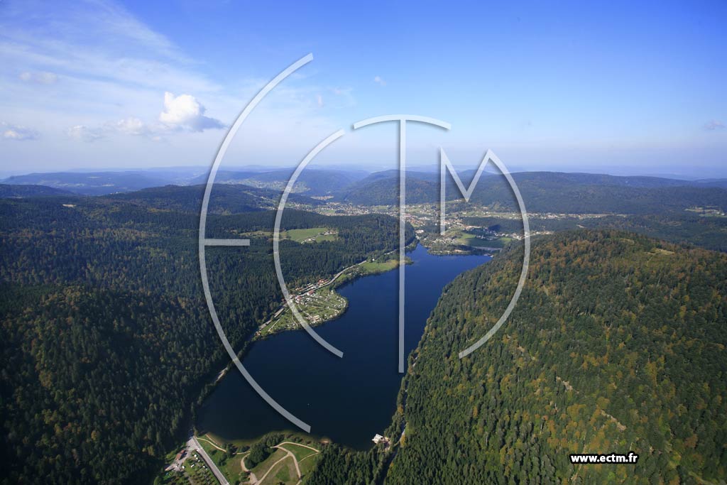 Photo arienne de Xonrupt-Longemer (Lac de Longemer)
