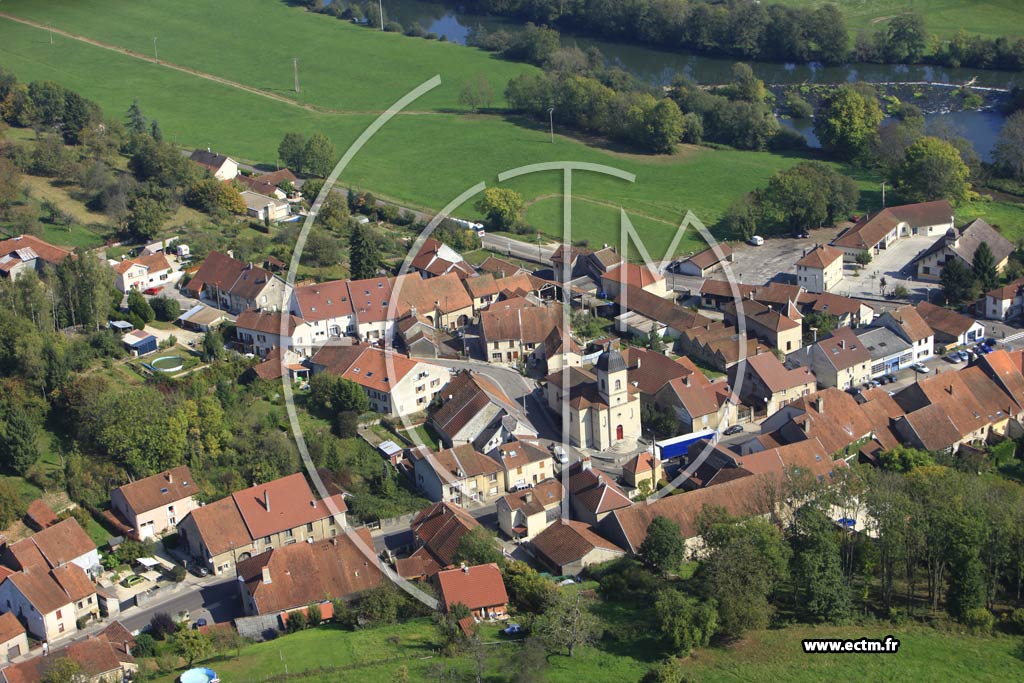 Photo arienne de Port-sur-Sane (Saint-Valre)