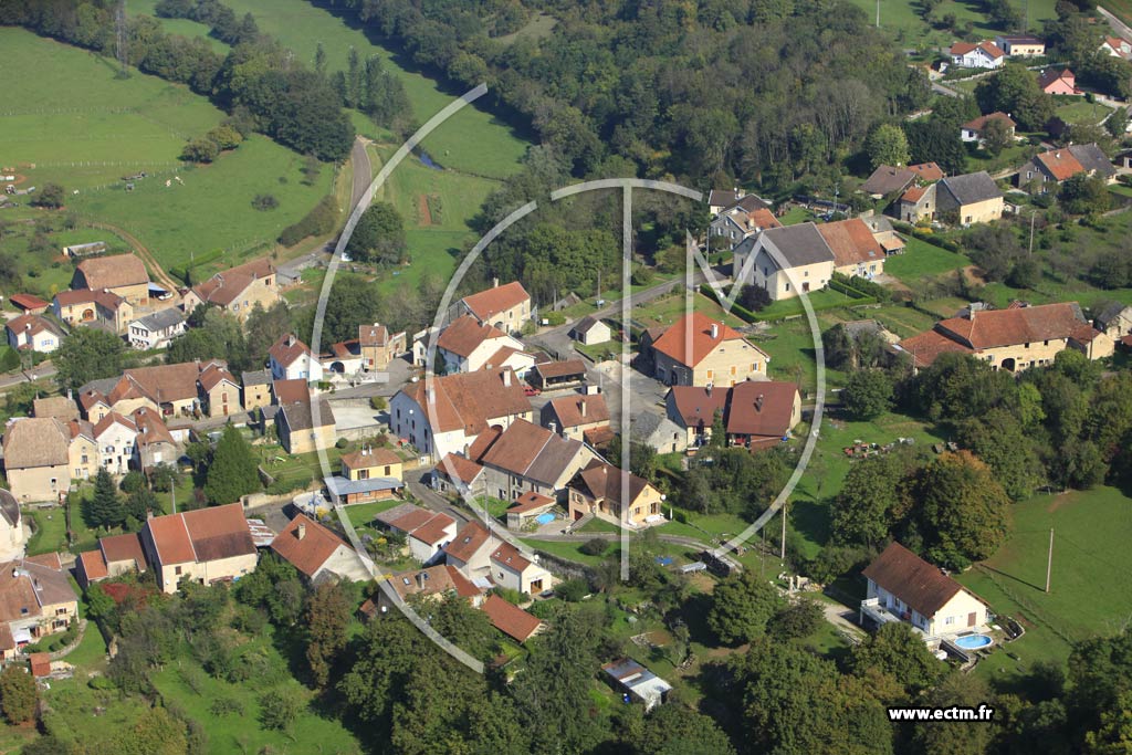 Photo arienne de Calmoutier