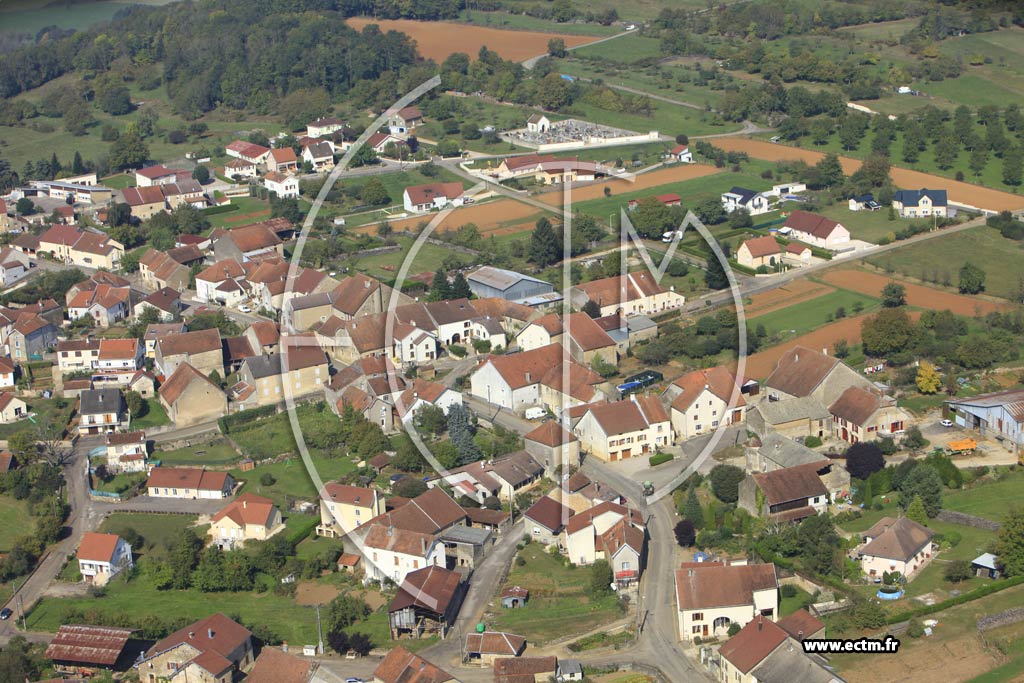 Photo arienne de Fleurey-ls-Faverney