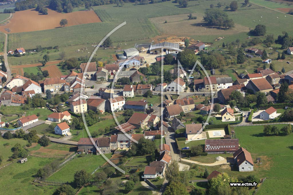 Photo arienne de Fleurey-ls-Faverney