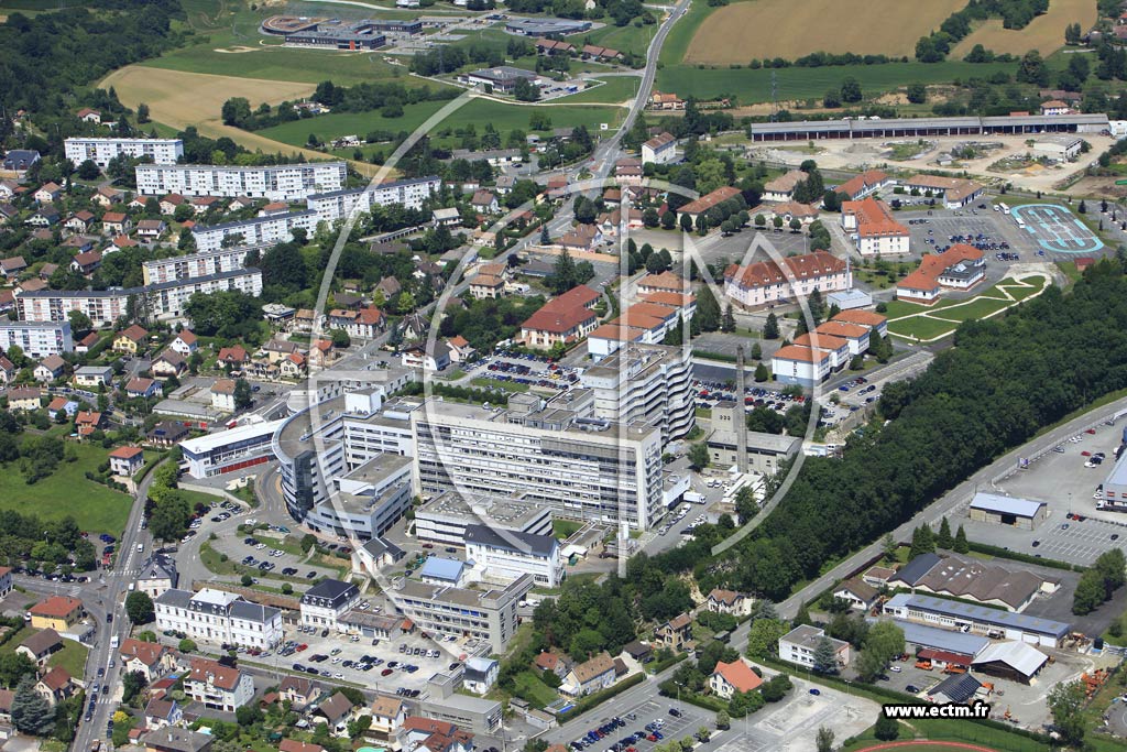 Photo arienne de Belfort Montbliard (Centre Hospitalier)