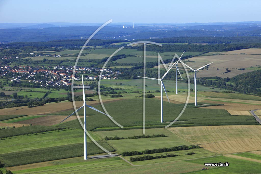 Photo arienne de oliennes Nousseviller-Saint-Nabor (Cadenbronn)