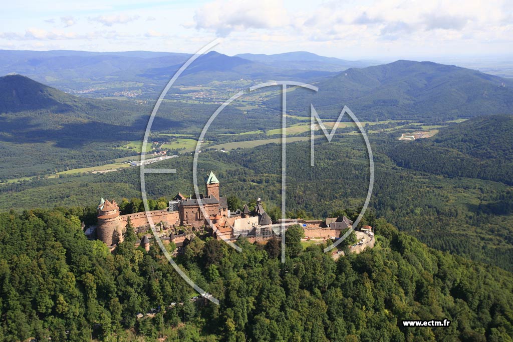 Photo arienne de Orschwiller (Chteau du Haut-Koenigsbourg)