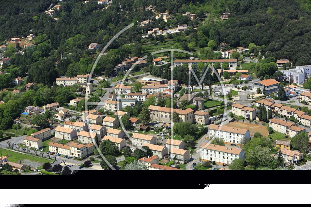 Photo arienne de Cendras (L'Abbaye)
