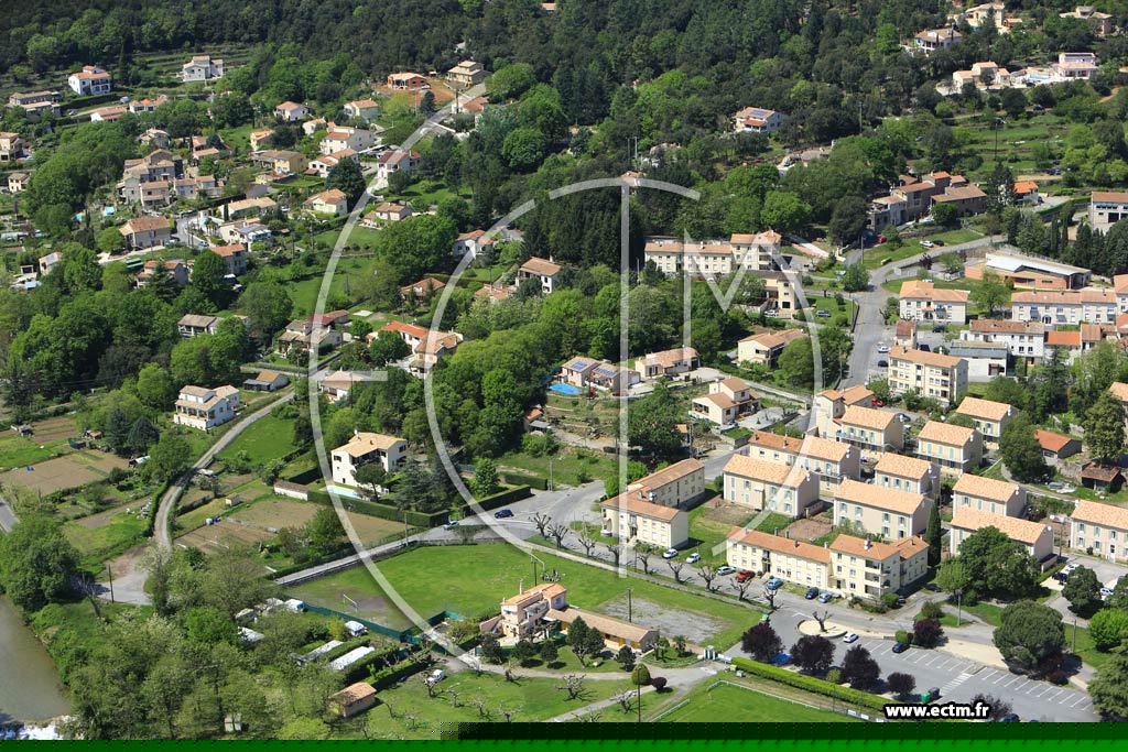 Photo arienne de Cendras (L'Abbaye)