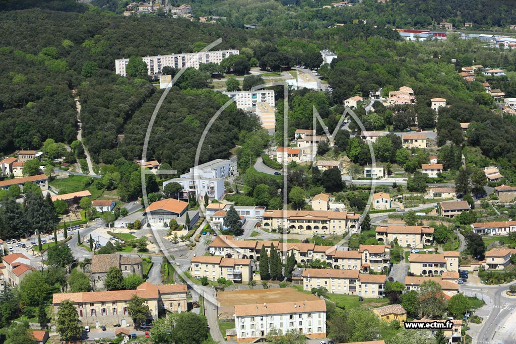 Photo arienne de Cendras (L'Abbaye)