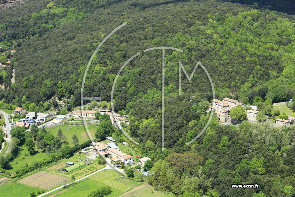 Photo arienne de Cendras (Malataverne)