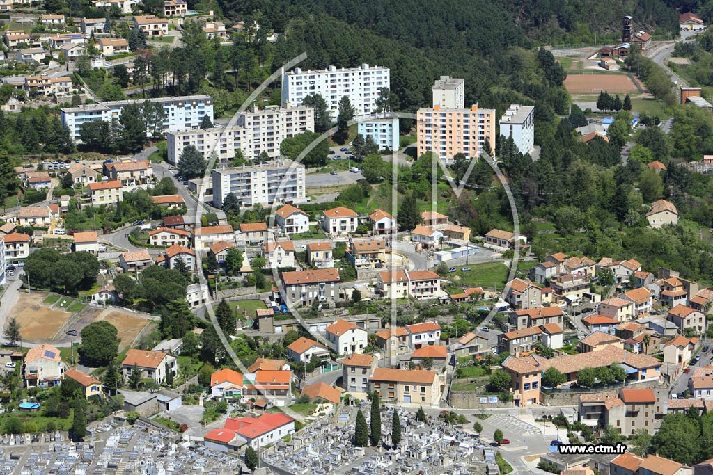 Photo arienne de La Grand-Combe