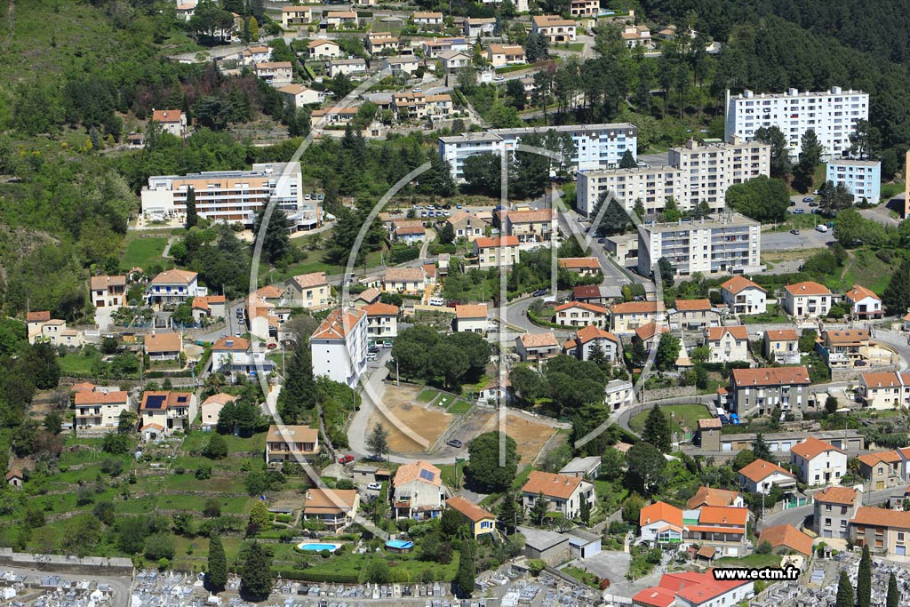 Photo arienne de La Grand-Combe