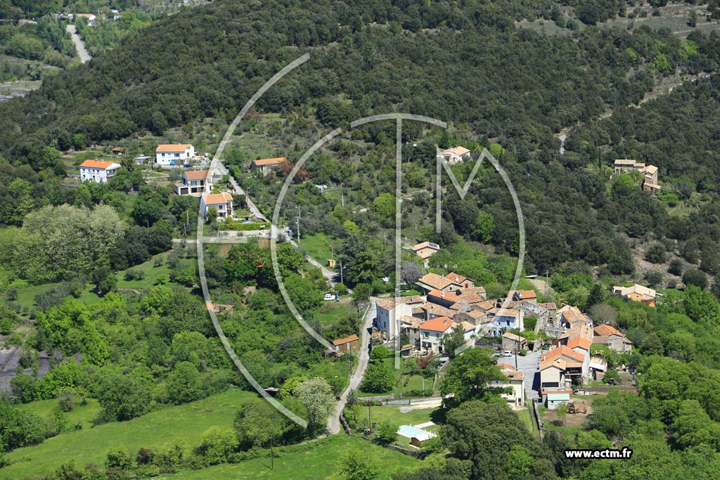 Photo arienne de Laval-Pradel (Malbosc)