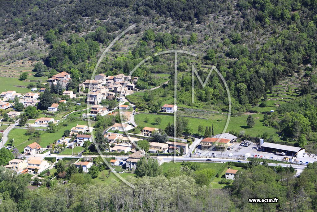 Photo arienne de Meyrannes (Clairac)