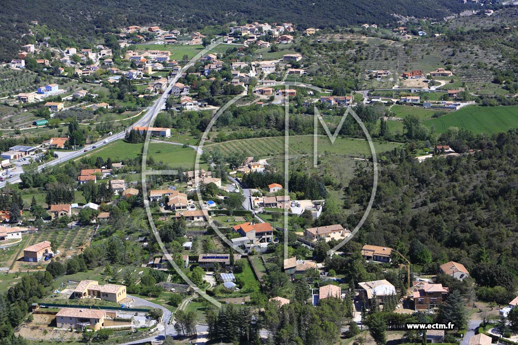 Photo arienne de Rousson (Le Chemin de Rousson)