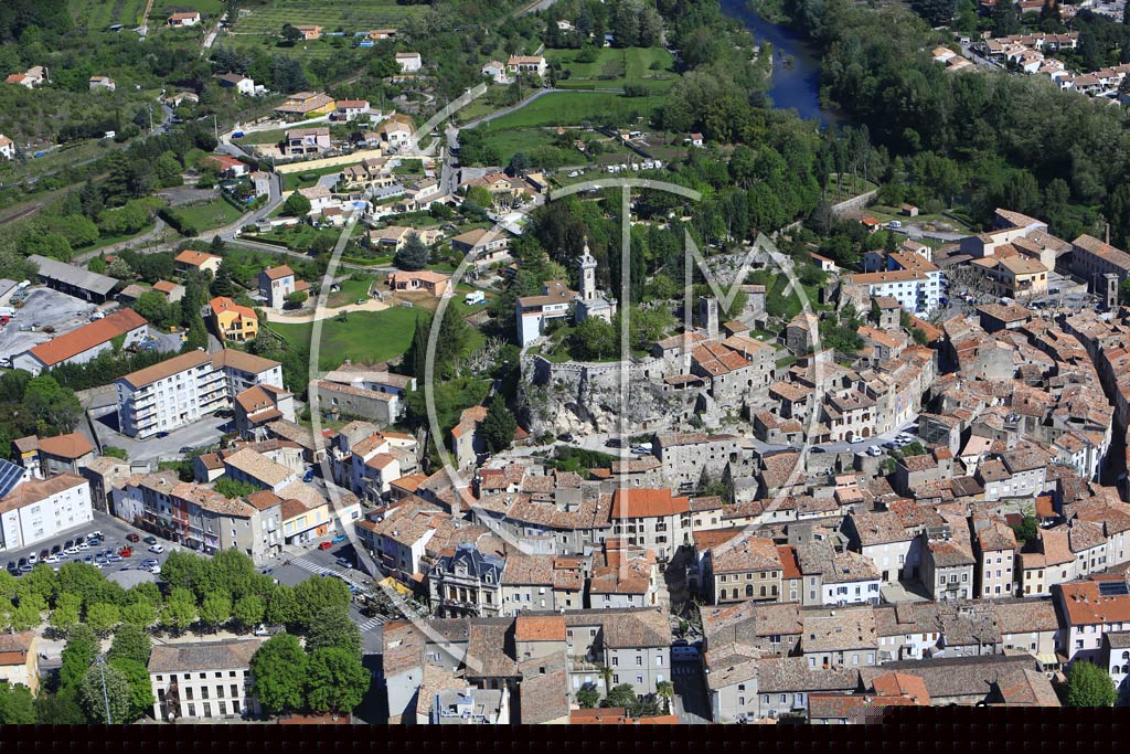 Photo arienne de Saint-Ambroix