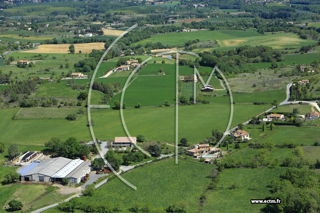 Photo arienne de Saint-Julien-de-Cassagnas