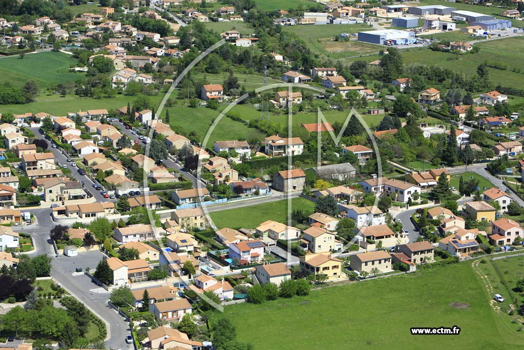Photo arienne de Saint-Martin-de-Valgalgues