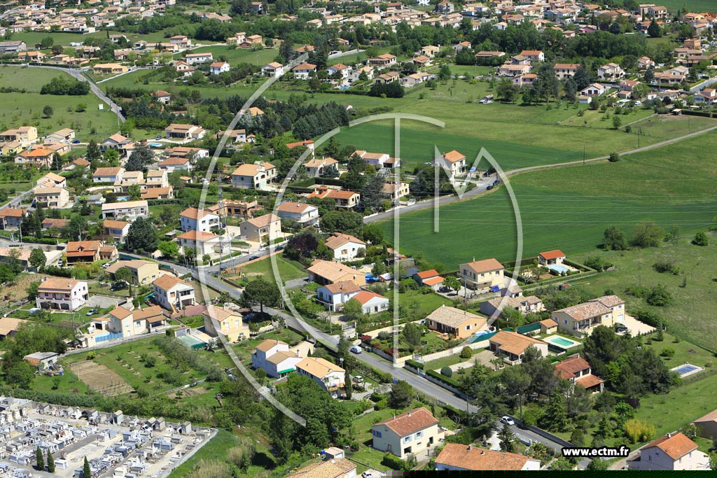 Photo arienne de Saint-Martin-de-Valgalgues
