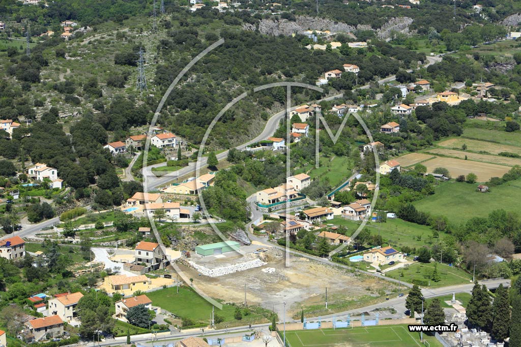 Photo arienne de Saint-Martin-de-Valgalgues