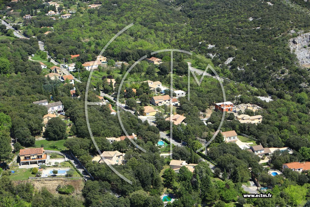 Photo arienne de Saint-Martin-de-Valgalgues