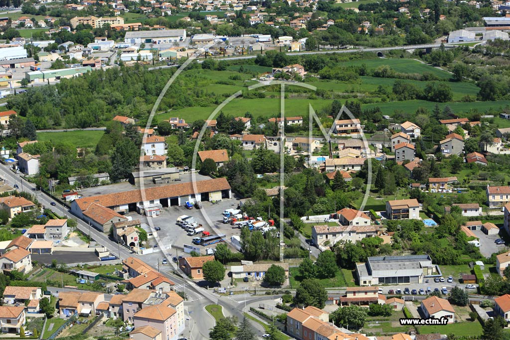 Photo arienne de Saint-Martin-de-Valgalgues