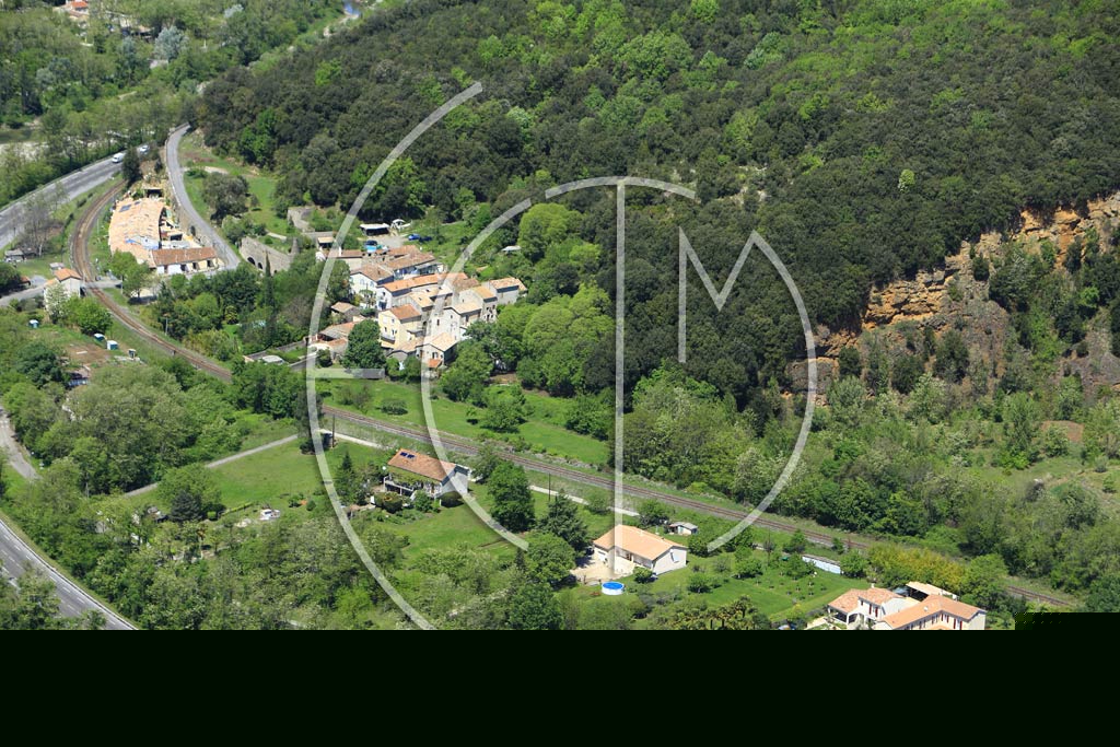 Photo arienne de Saint-Martin-de-Valgalgues (Le Souli)