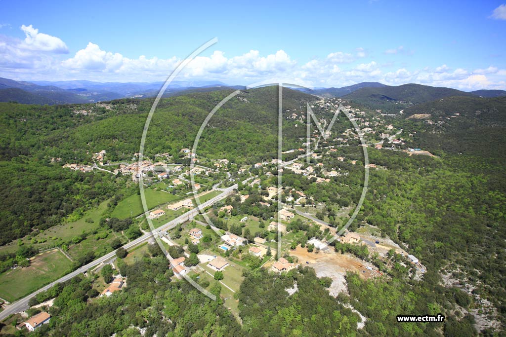 Photo arienne de Saint-Martin-de-Valgalgues (Sauvagnac)