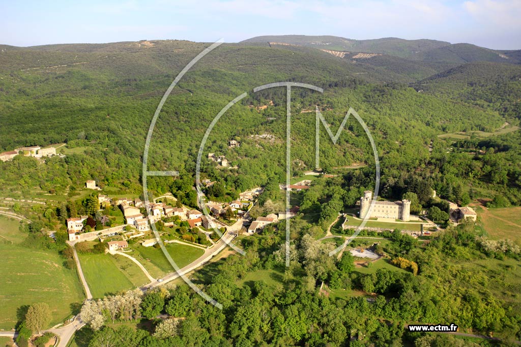 Photo arienne de Rochegude (Aubarine)