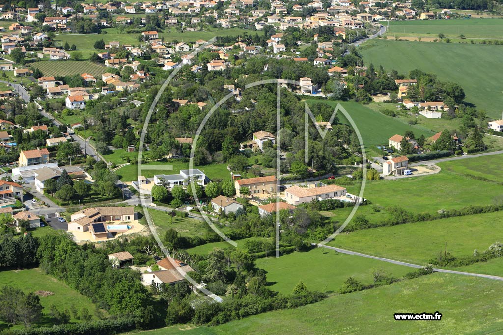 Photo arienne de Saint-Hilaire-de-Brethmas (Plaine de Larnac)
