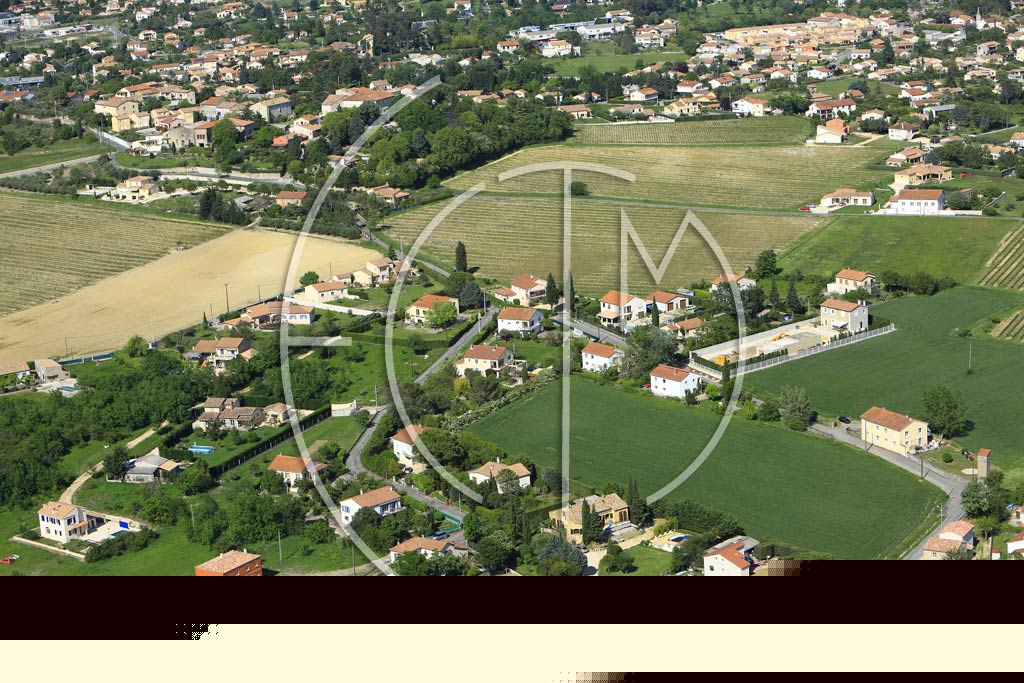 Photo arienne de Saint-Hilaire-de-Brethmas (Plaine de Larnac)