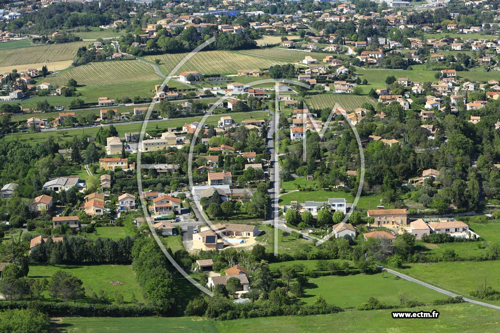 Photo arienne de Saint-Hilaire-de-Brethmas (Plaine de Larnac)