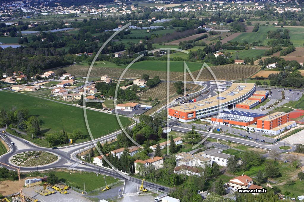 Photo arienne de Saint-Christol-ls-Als (La Croix de Bauzon)