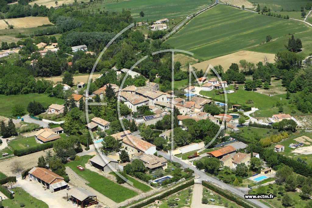 Photo arienne de Aigremont (Antignargues)