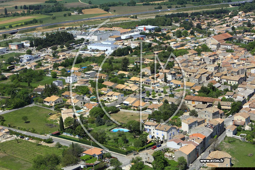Photo arienne de La Calmette