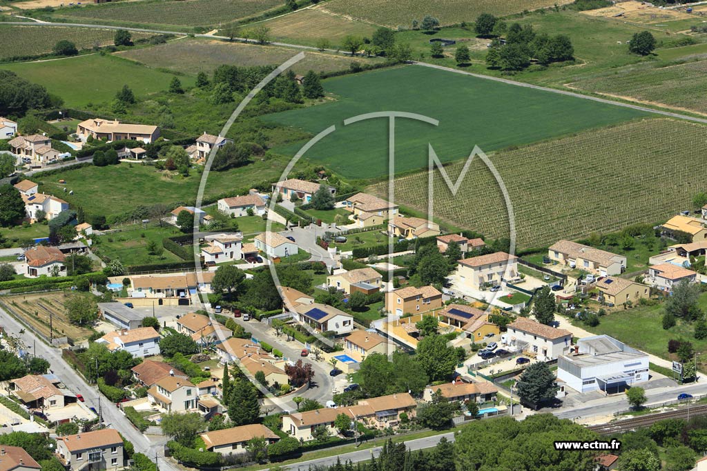Photo arienne de Saint-Gnies-de-Malgoirs