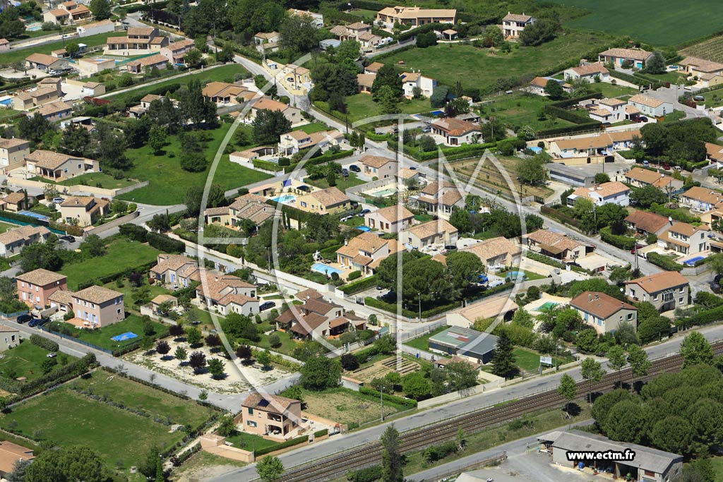 Photo arienne de Saint-Gnies-de-Malgoirs