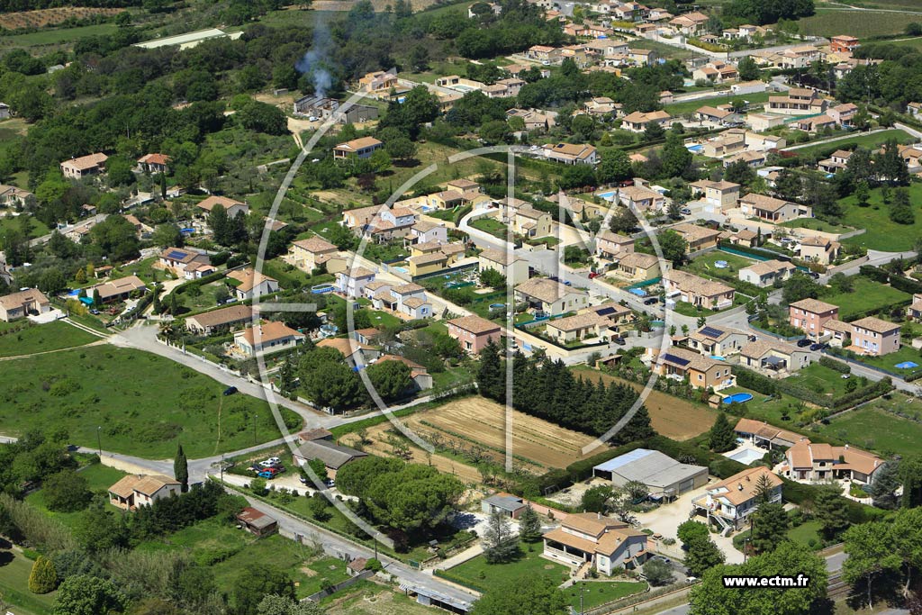 Photo arienne de Saint-Gnies-de-Malgoirs