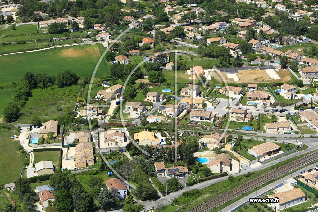 Photo arienne de Saint-Gnies-de-Malgoirs